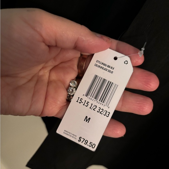 NWT Men’s dress shirt black - Picture 5 of 9